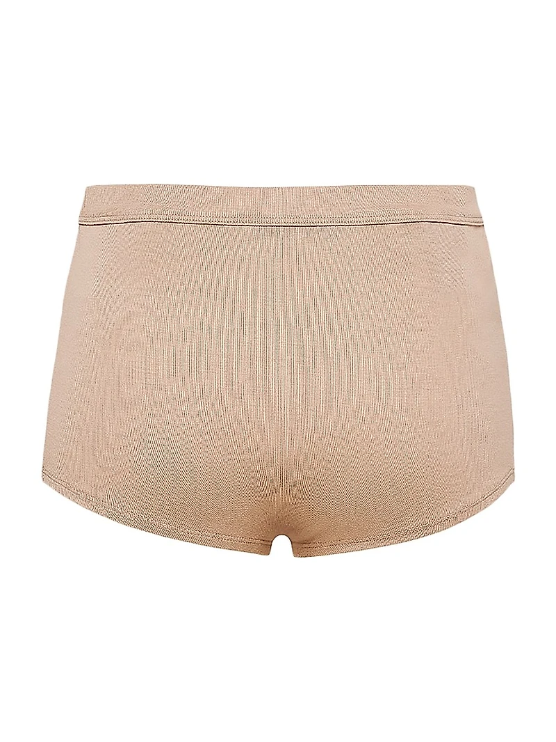 Ribbed Knit Boy Shorts