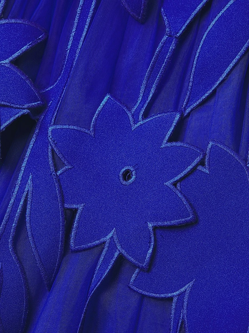 Crepe Fit & Flare Dress