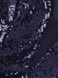 Sequined Fit & Flare Midi-Dress