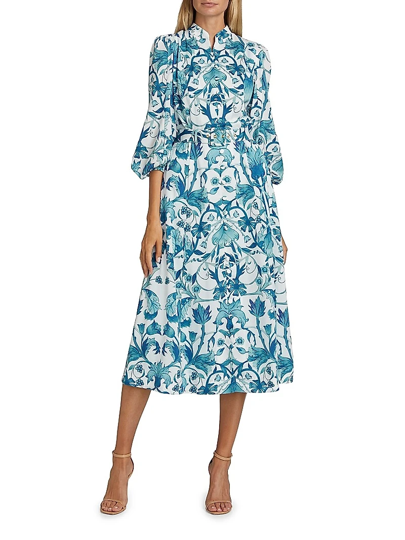 Valencia Floral Midi Dress