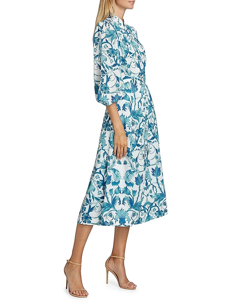 Valencia Floral Midi Dress