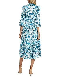Valencia Floral Midi Dress