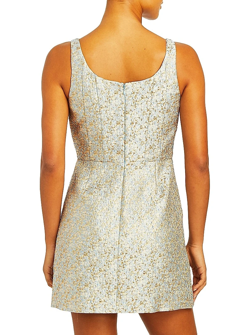 Chianti Jacquard Minidress
