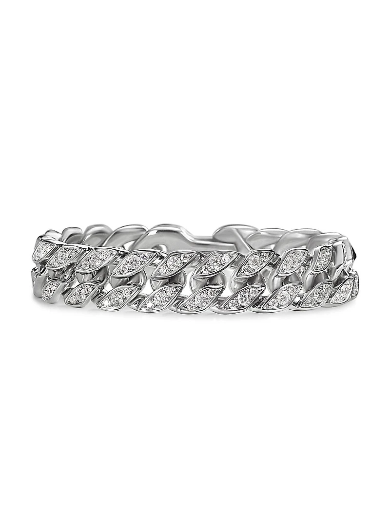 Curb Chain Bracelet Platinum