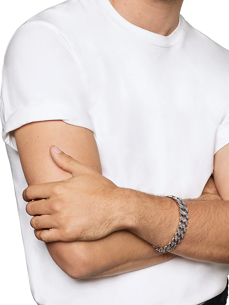 Curb Chain Bracelet Platinum