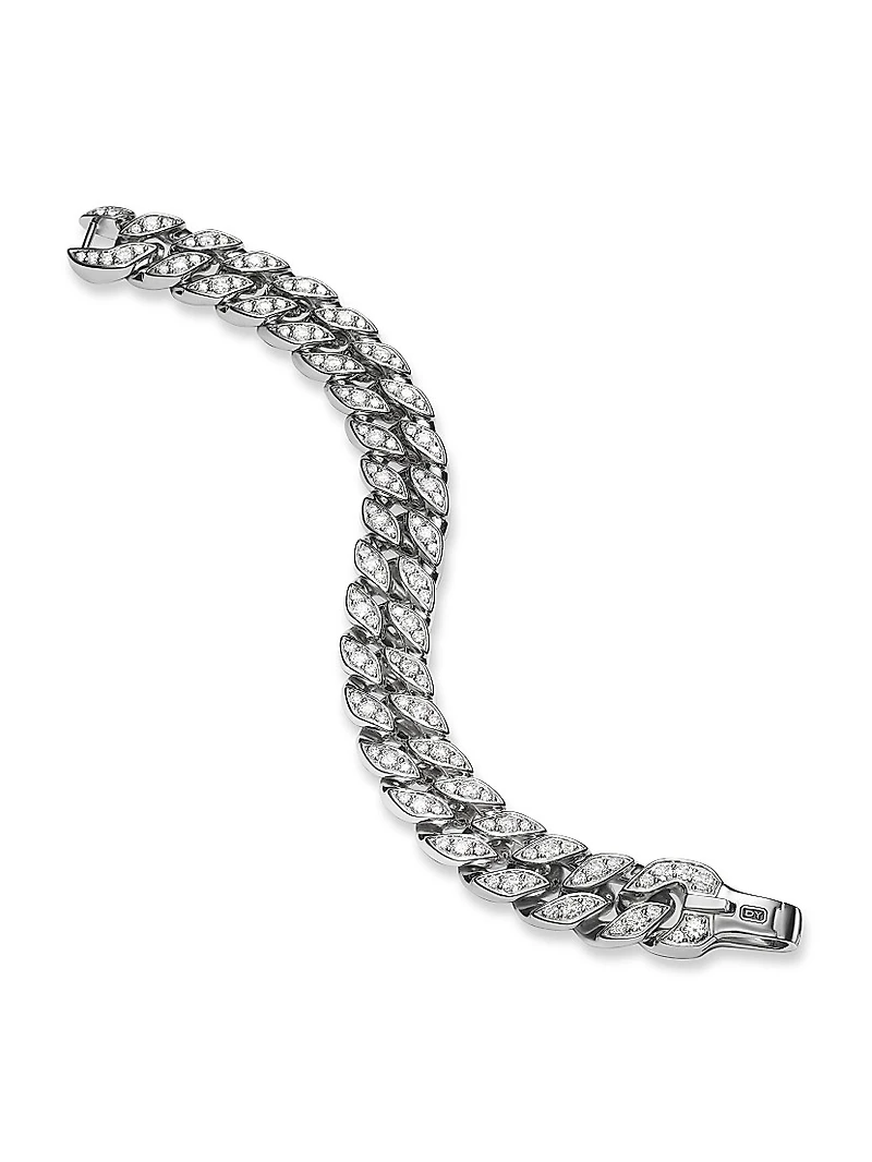 Curb Chain Bracelet Platinum