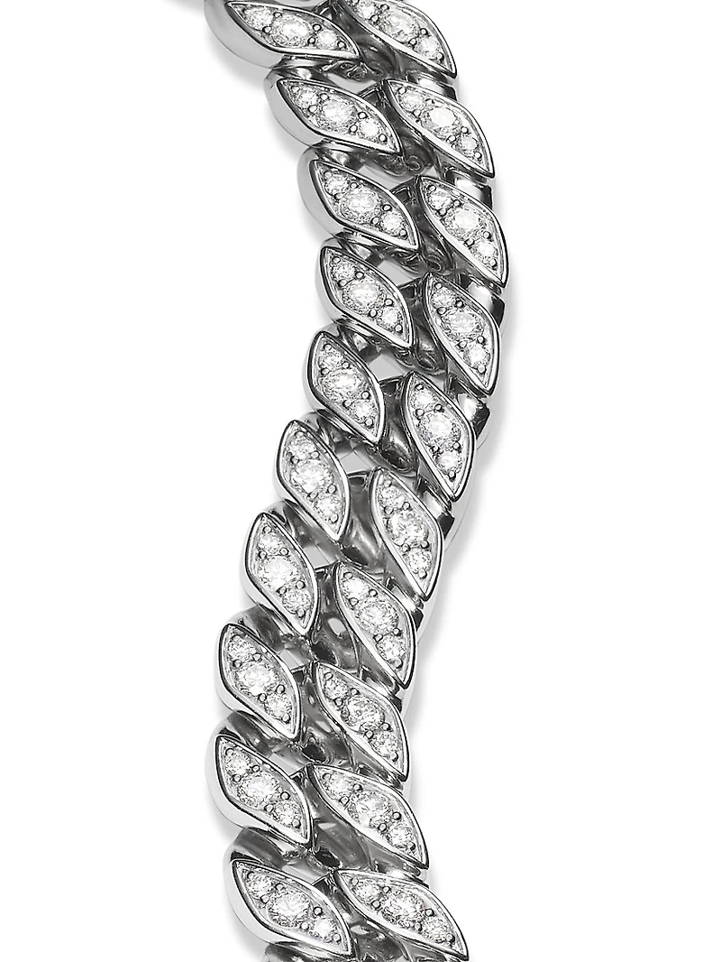 Curb Chain Bracelet Platinum