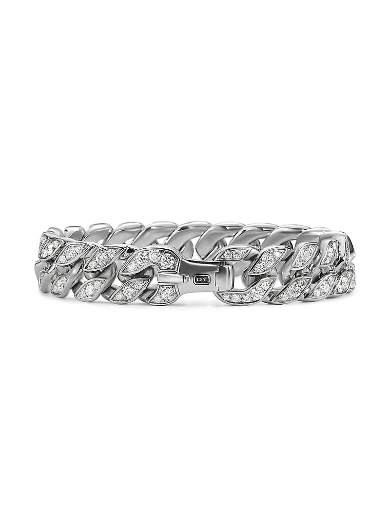 Curb Chain Bracelet Platinum