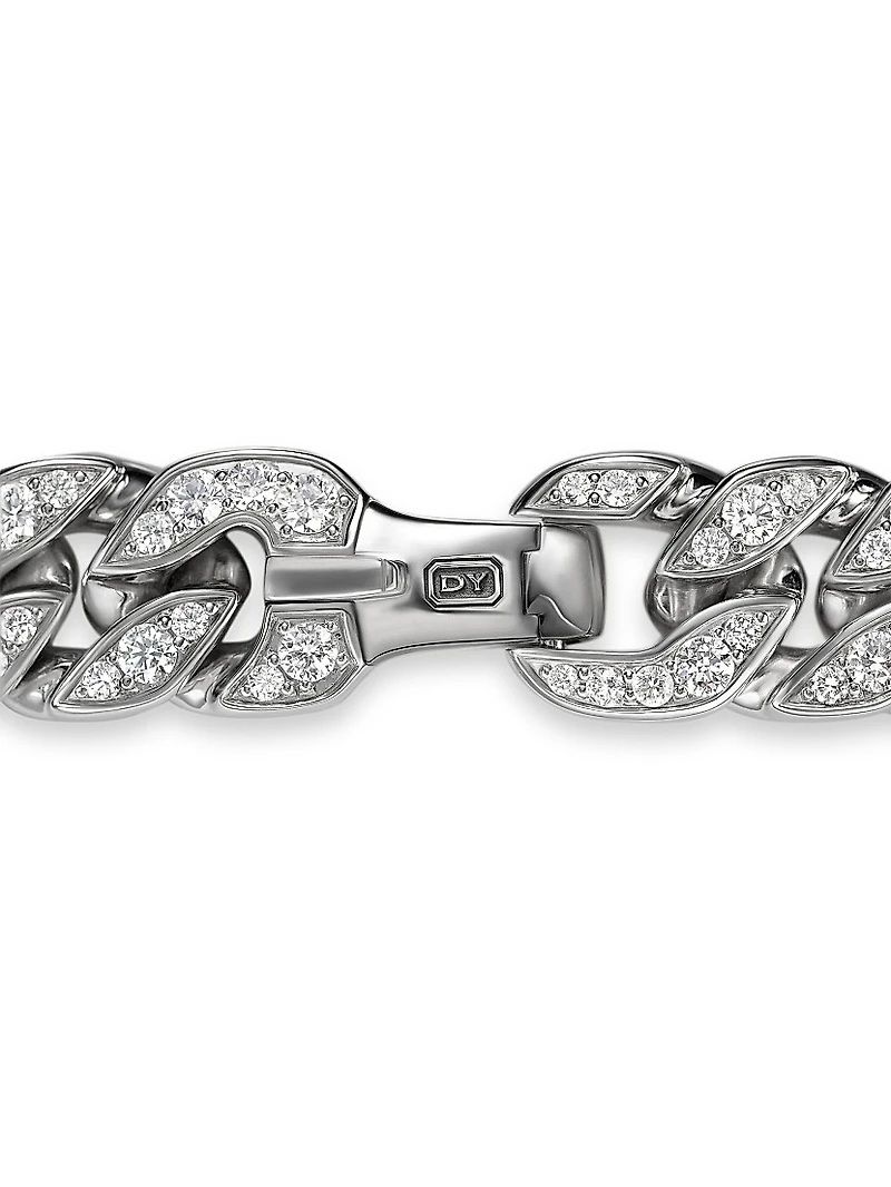 Curb Chain Bracelet Platinum