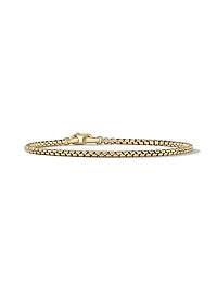 Box Chain Bracelet 18K Yellow Gold