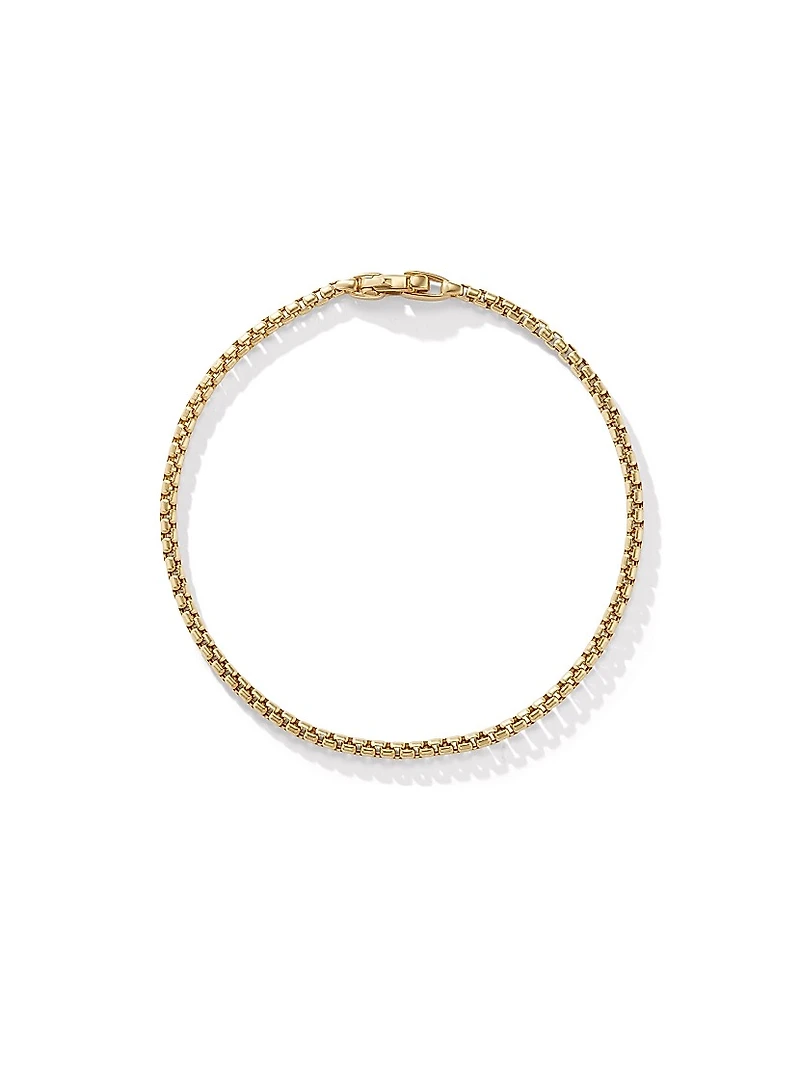 Box Chain Bracelet 18K Yellow Gold