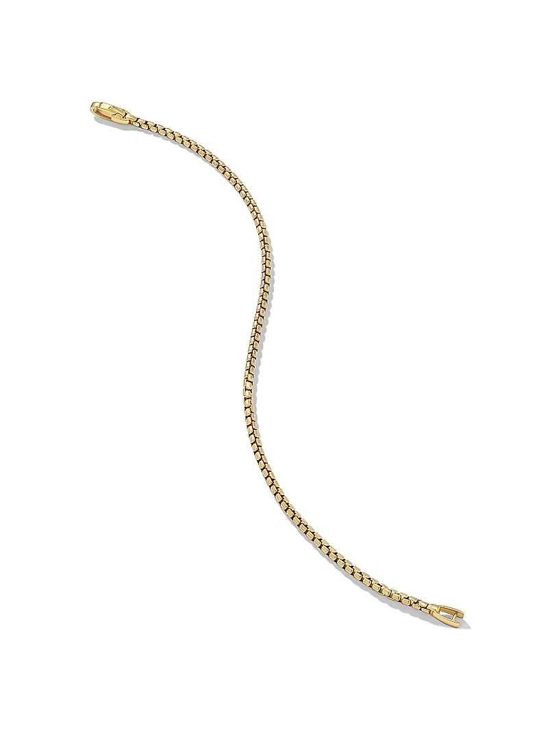 Box Chain Bracelet 18K Yellow Gold