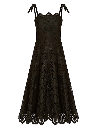 Cataleya Lace Midi-Dress
