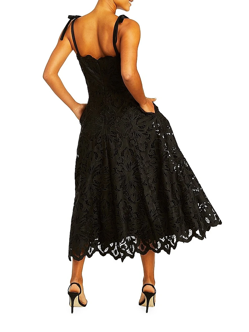 Cataleya Lace Midi-Dress