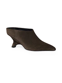 Shadow 75MM Suede Mules