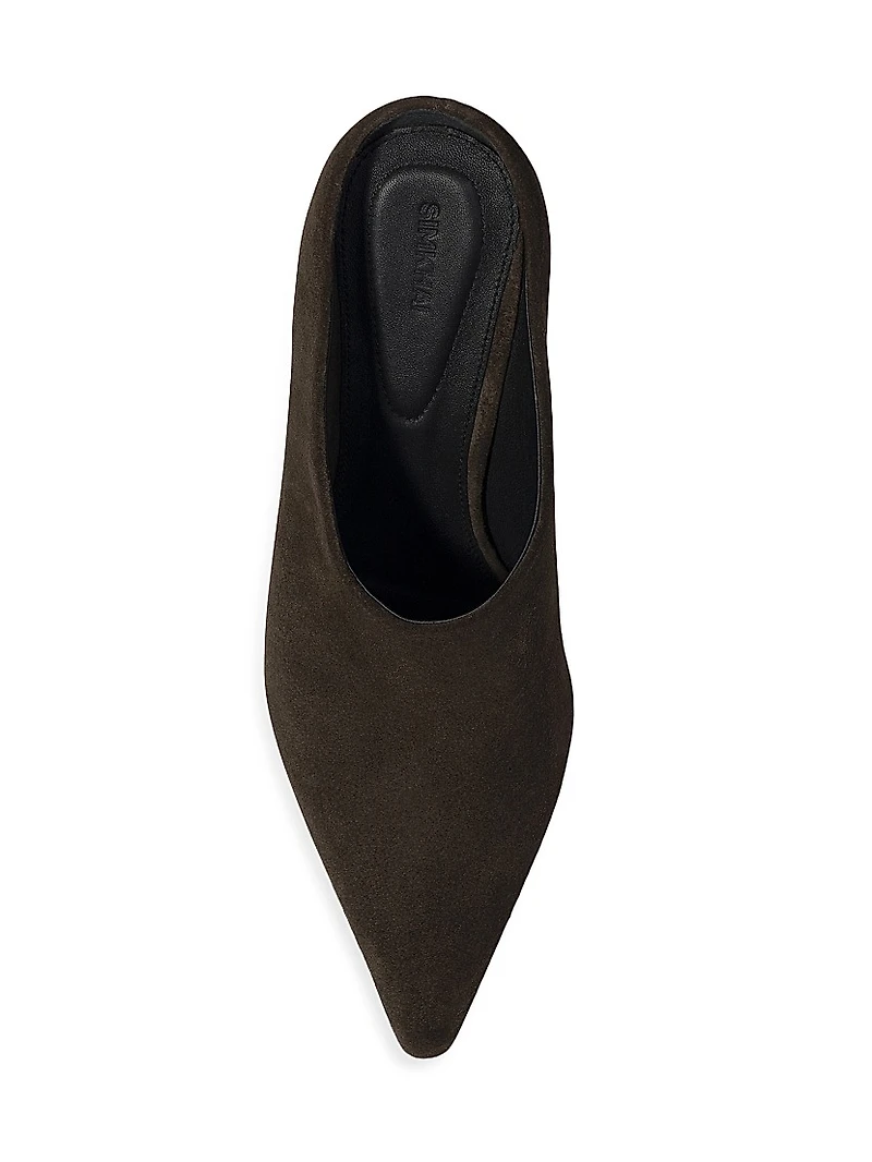 Shadow 75MM Suede Mules