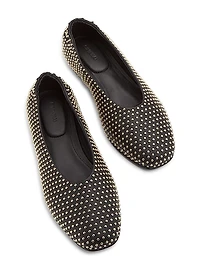 Eden Studded Leather Flats