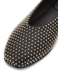 Eden Studded Leather Flats