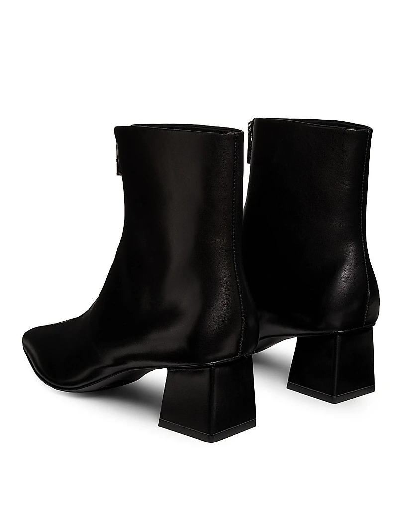 Ryder Zip-Front Leather Boots