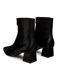 Ryder Zip-Front Leather Boots