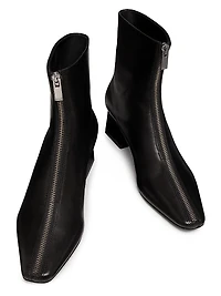 Ryder Zip-Front Leather Boots