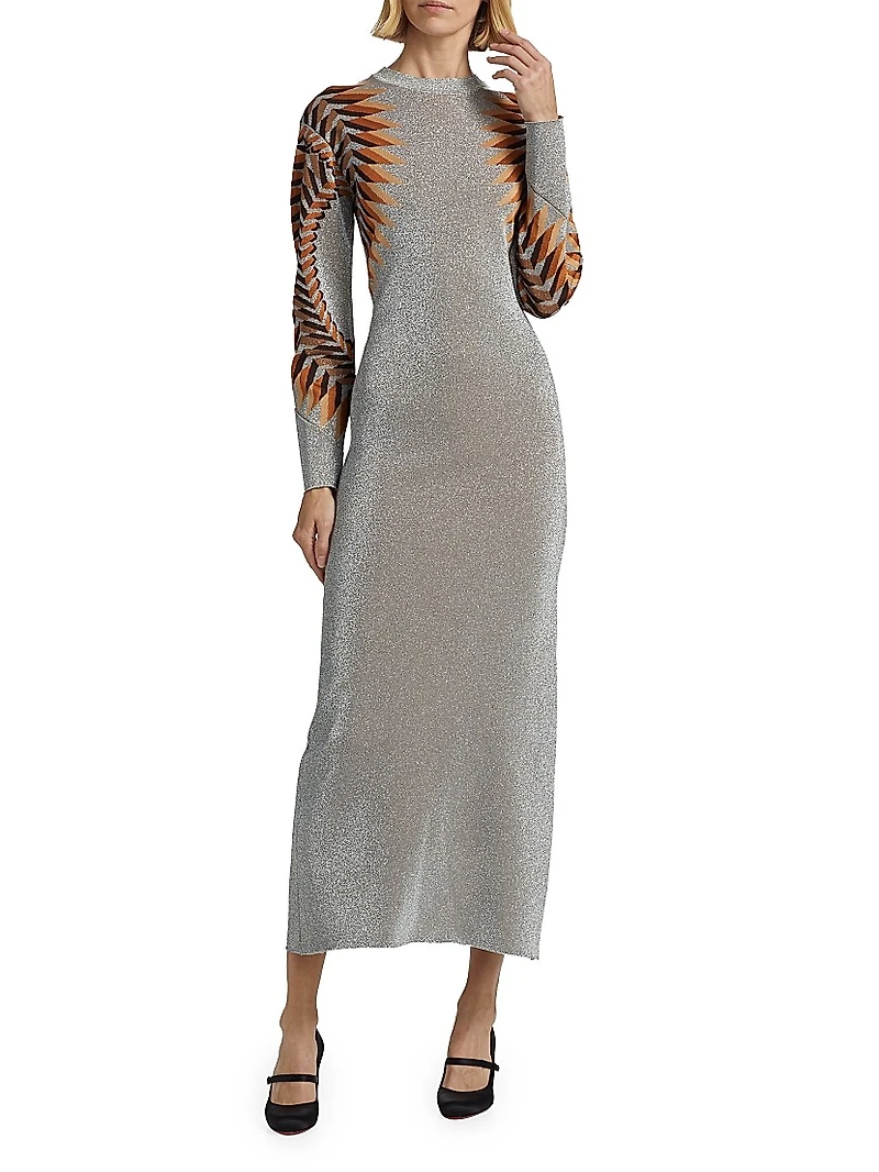 Robe Abstract Maxi Dress