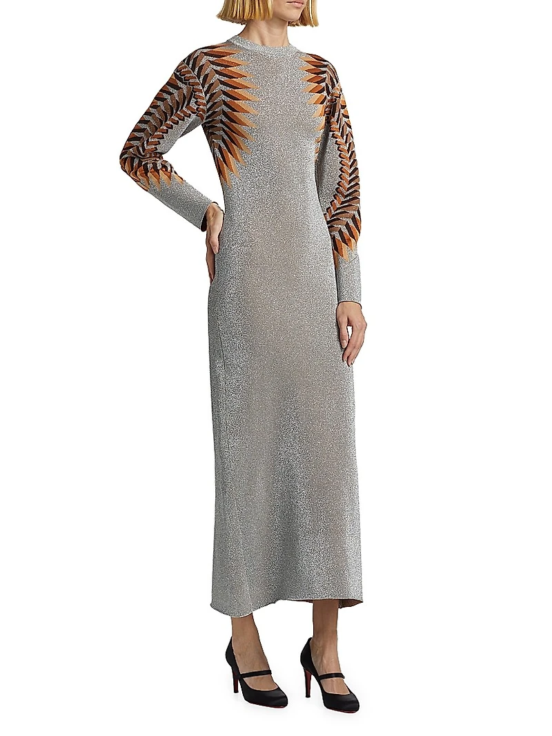 Robe Abstract Maxi Dress