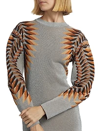 Robe Abstract Maxi Dress