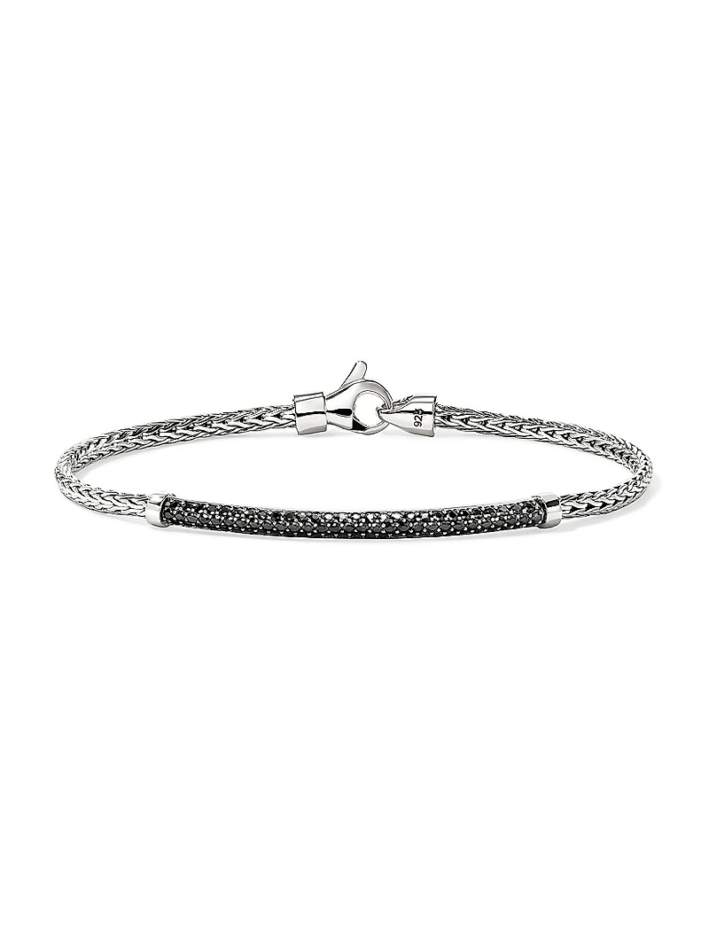 JH Essentials Pavé Sterling Silver & Sapphire Bracelet