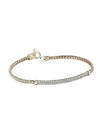 JH Essentials Pavé 14K Yellow Gold & 0.68 TCW Diamond Bracelet