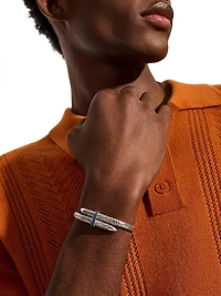 Spear Sterling Silver & Blue Sapphire Bracelet