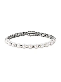 JH Essentials Sterling Silver & Cultured Freshwater Pearl Bracelet