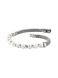 JH Essentials Sterling Silver & Cultured Freshwater Pearl Bracelet