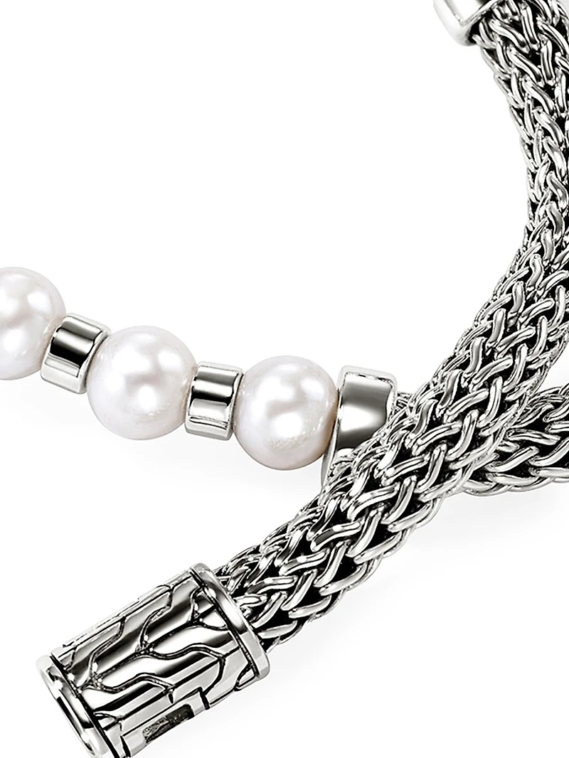 JH Essentials Sterling Silver & Cultured Freshwater Pearl Bracelet