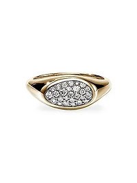 Pebble 14K Yellow Gold & 0.23 TCW Diamond Ring