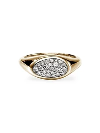 Pebble 14K Yellow Gold & 0.23 TCW Diamond Ring