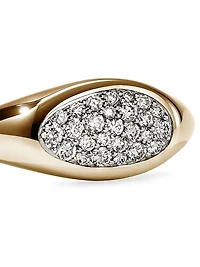 Pebble 14K Yellow Gold & 0.23 TCW Diamond Ring