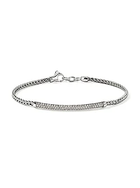 JH Essentials Pavé Sterling Silver & 0.68 TCW Diamond Bracelet