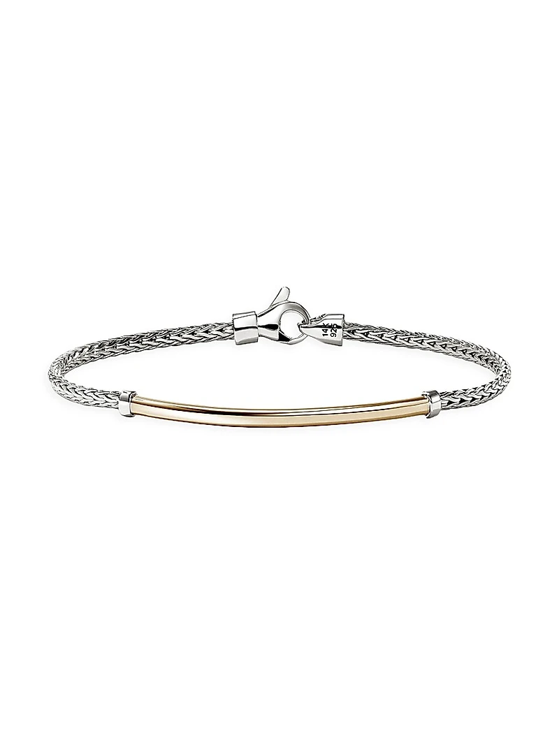JH Essentials 14K Yellow Gold & Sterling Silver Bracelet