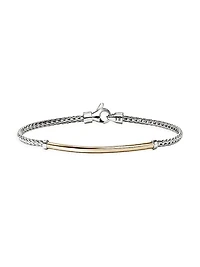 JH Essentials 14K Yellow Gold & Sterling Silver Bracelet