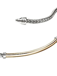 JH Essentials 14K Yellow Gold & Sterling Silver Bracelet