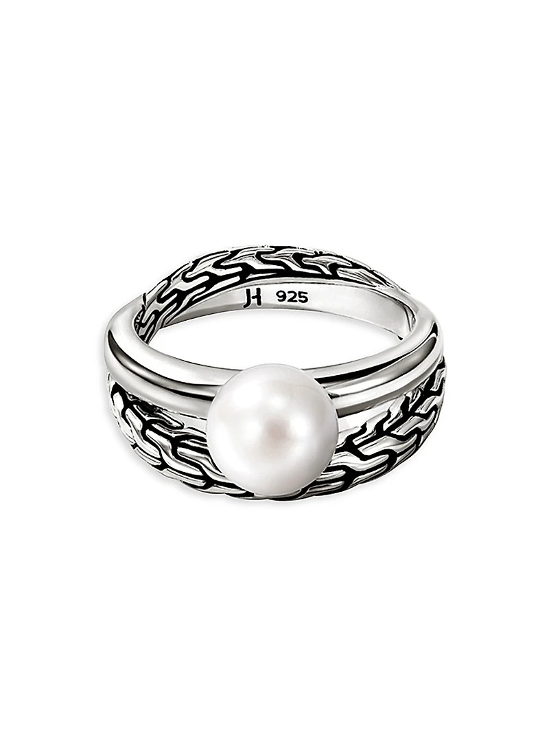 JH Essentials Sterling Silver & Cultured Freshwater Pearl Ring