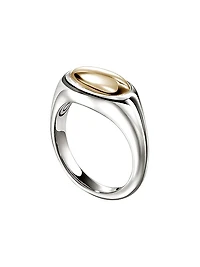 Pebble 14K Yellow Gold & Sterling Silver Ring