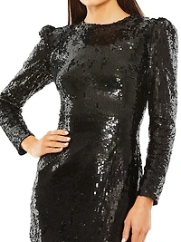 Fringed Sequined Cocktail Dress