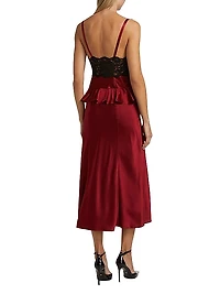 Floral Silk Sleeveless Slipdress