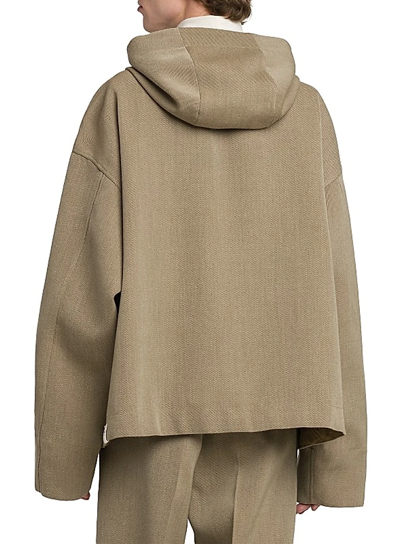 Wool Half-Zip Jacket