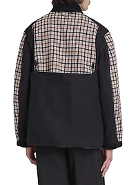 Wool & Cotton Button-Up Coat