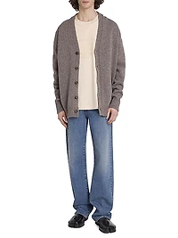 Denim Five-Pocket Straight-Leg Jeans