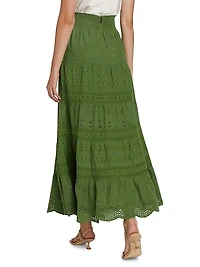 Aisha Tiered Midi-Skirt