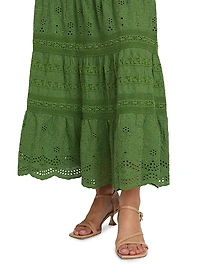 Aisha Tiered Midi-Skirt